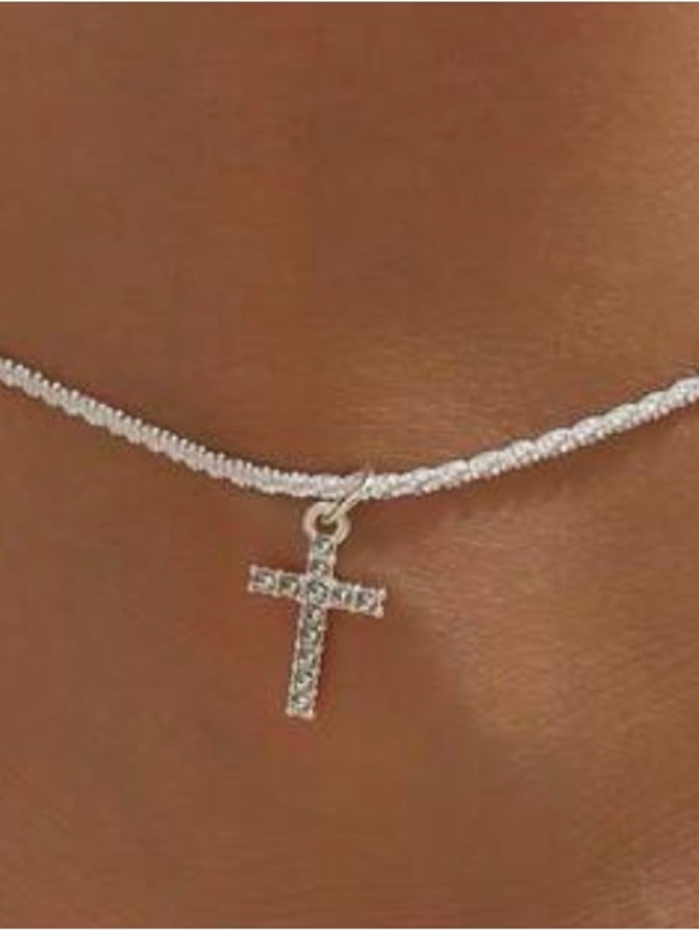 Silver Tone Women's Ankle Bracelet Chain - Elegant Silver Finish